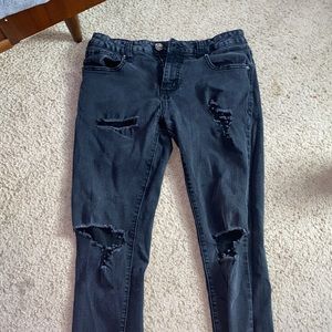 Rue21 Black Ripped Skinny Jeans